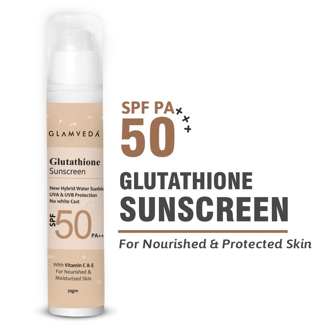 Glutathione Sunscreen SPF 50 PA+++ with Vitamin C & E