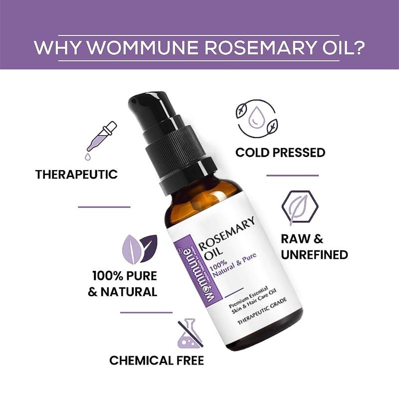 Rosemary Essential Oil For Skin Care, Hair Growth And Acne Control