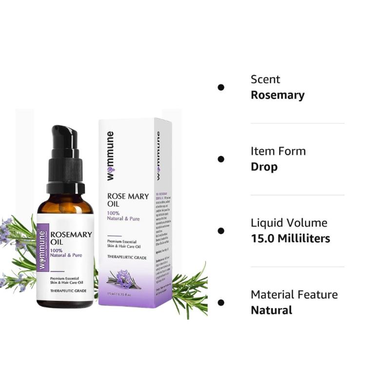 Rosemary Essential Oil For Skin Care, Hair Growth And Acne Control
