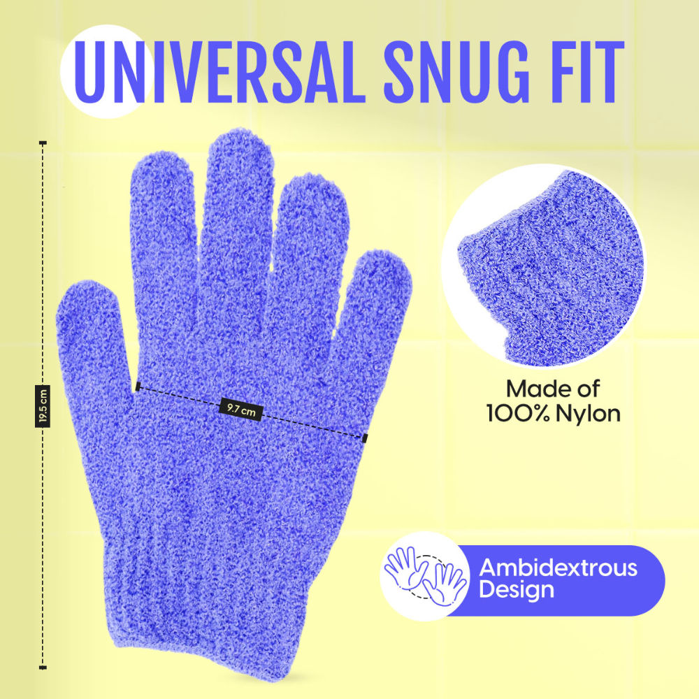 Heavy Exfoliating Bath Glove Loofah Body Scrub Mitten For Dead Skin & Blackheads