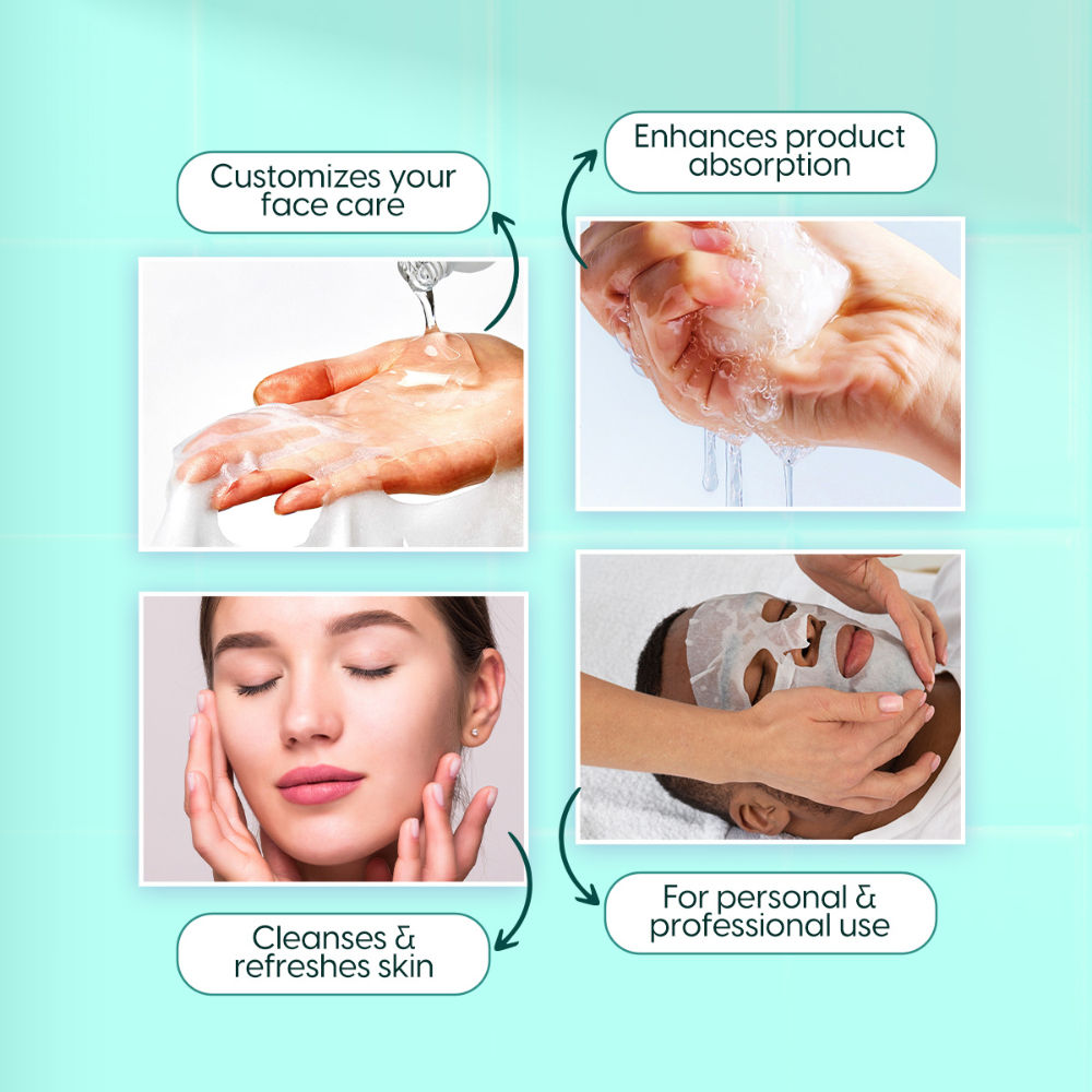 Compressed Sheet Mask Facial Tablets Disposable Travel Face Masks For Spa & Home