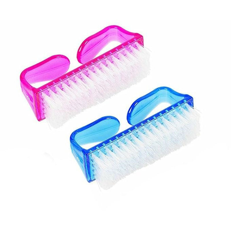 Handle Grip Nail Brush Fingernail Pedicure Scrub Foot Brush Color May Vary