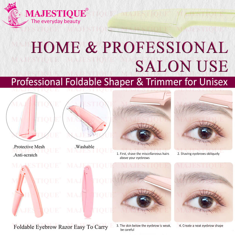 Foldable & Reusable Facial Hair Razor for Women
