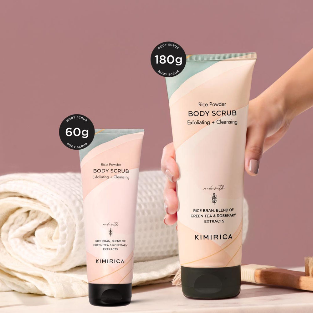 Exfoliating, Cleansing & Moisturising Rice Powder Body Scrub Tube