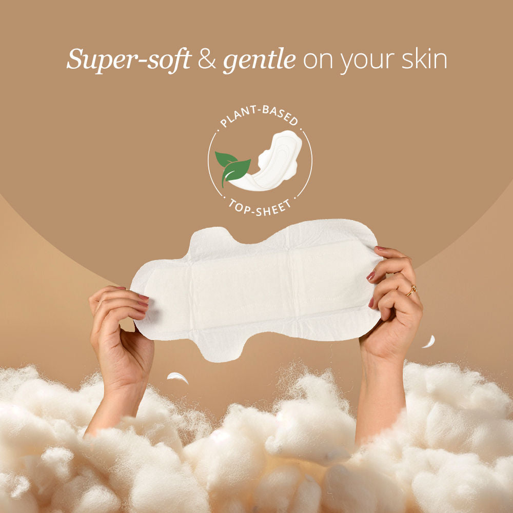 Sensitive Sanitary Pads - 30 L - Certified 100% Rash-Free - With Disposal Bags