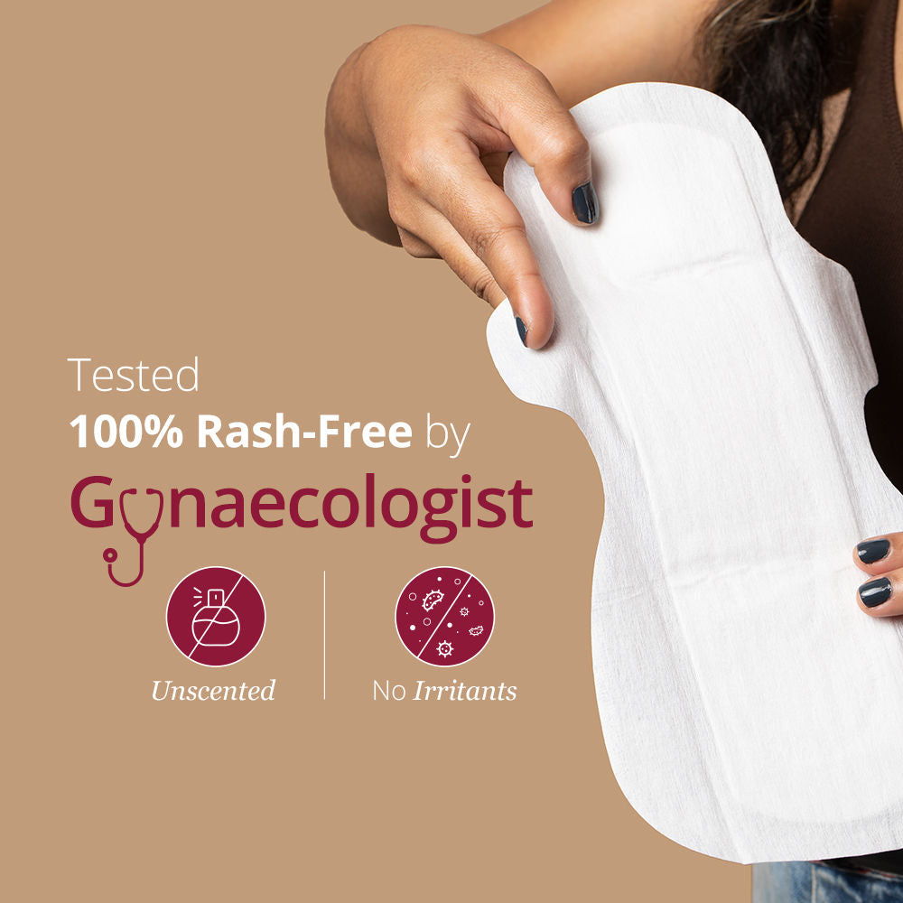 Sensitive Sanitary Pads - 15L + 15 XL - Certified 100% Rash-Free - With Disposal Bags