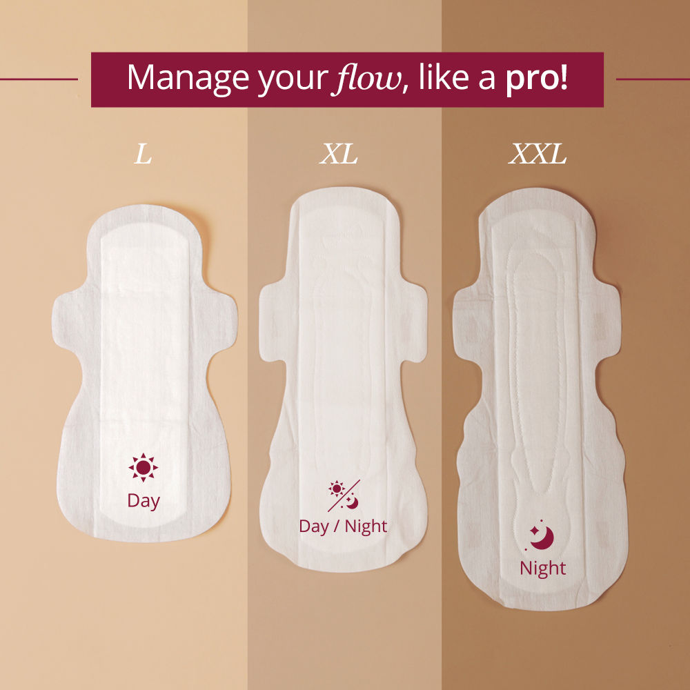 Sensitive Sanitary Pads - 30 XL - Certified 100% Rash-Free - With Disposal Bags