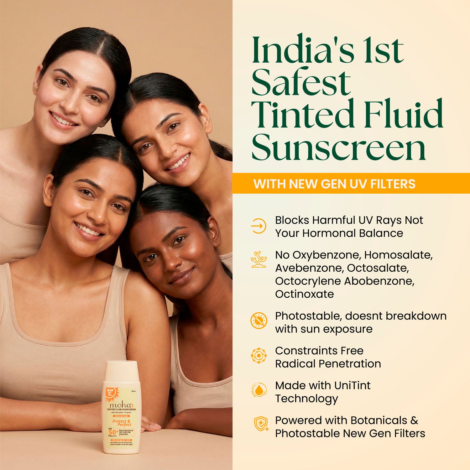 Tinted Fluid Sunscreen SPF 50 PA++++