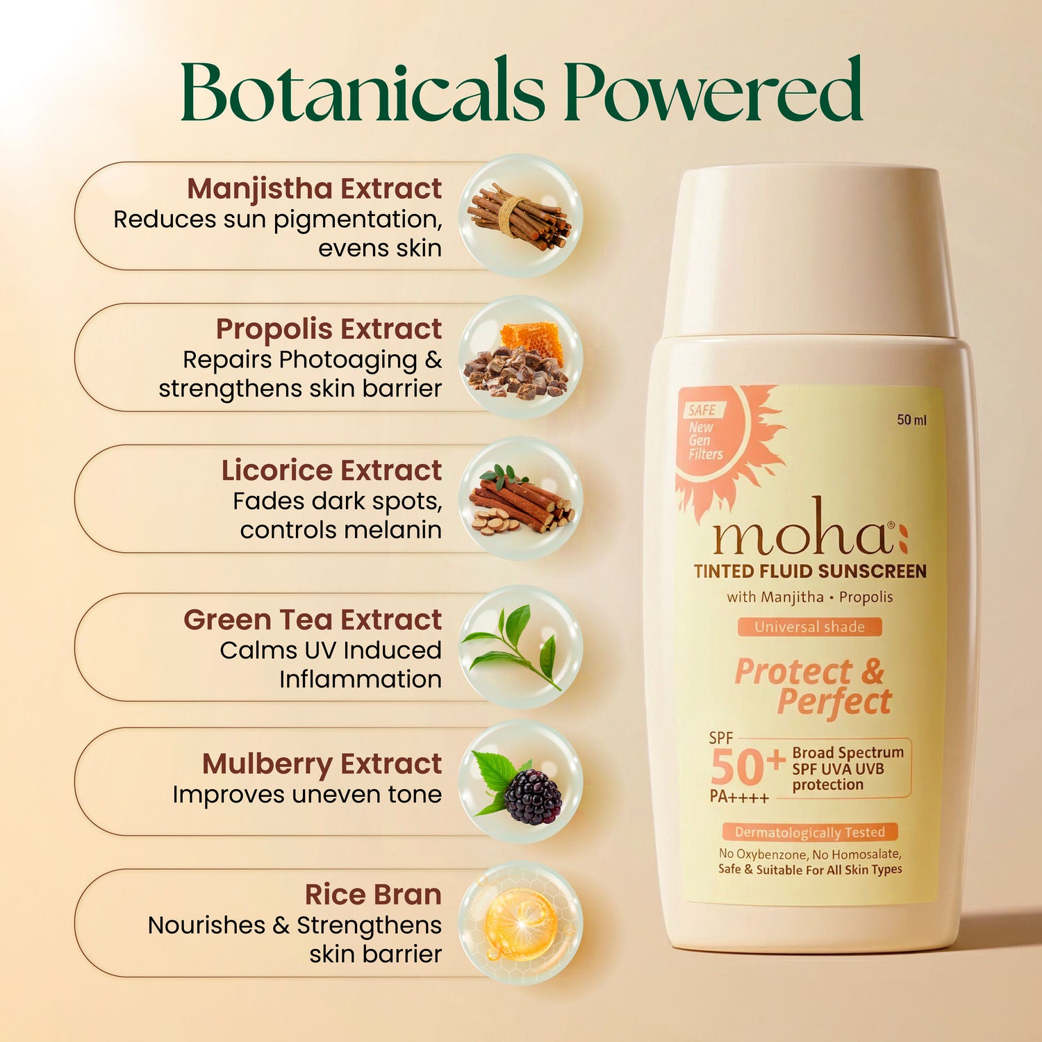 Tinted Fluid Sunscreen SPF 50 PA++++