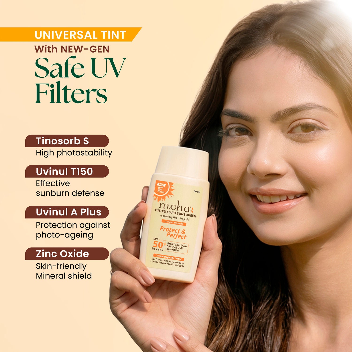 Tinted Fluid Sunscreen SPF 50 PA++++