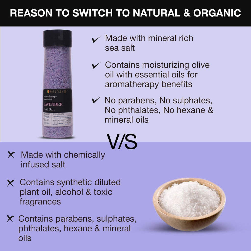 Exfoliating Lavender Body Scrub & Epsom Bath Salt, Vitamin E, Olive, Relaxing Muscle Pain