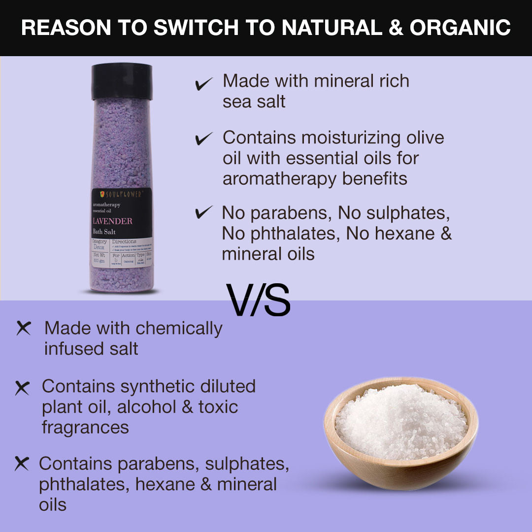 Exfoliating Lavender Body Scrub & Epsom Bath Salt, Vitamin E, Olive, Relaxing Muscle Pain