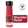 Exfoliating Rose Geranium Body Scrub & Epsom Bath Salt, Vitamin E Olive for Shoulder Pain