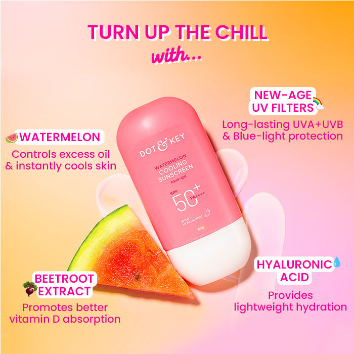 Watermelon Cooling Sunscreen, SPF 50+ PA++++ In-Vivo Tested