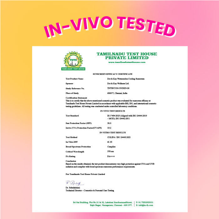Watermelon Cooling Sunscreen, SPF 50+ PA++++ In-Vivo Tested