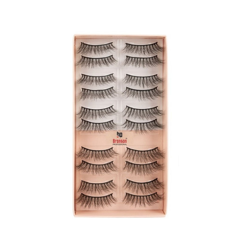 Eyelash Set 3D False Long And Natural Eye Makeup 10 Pairs - L04
