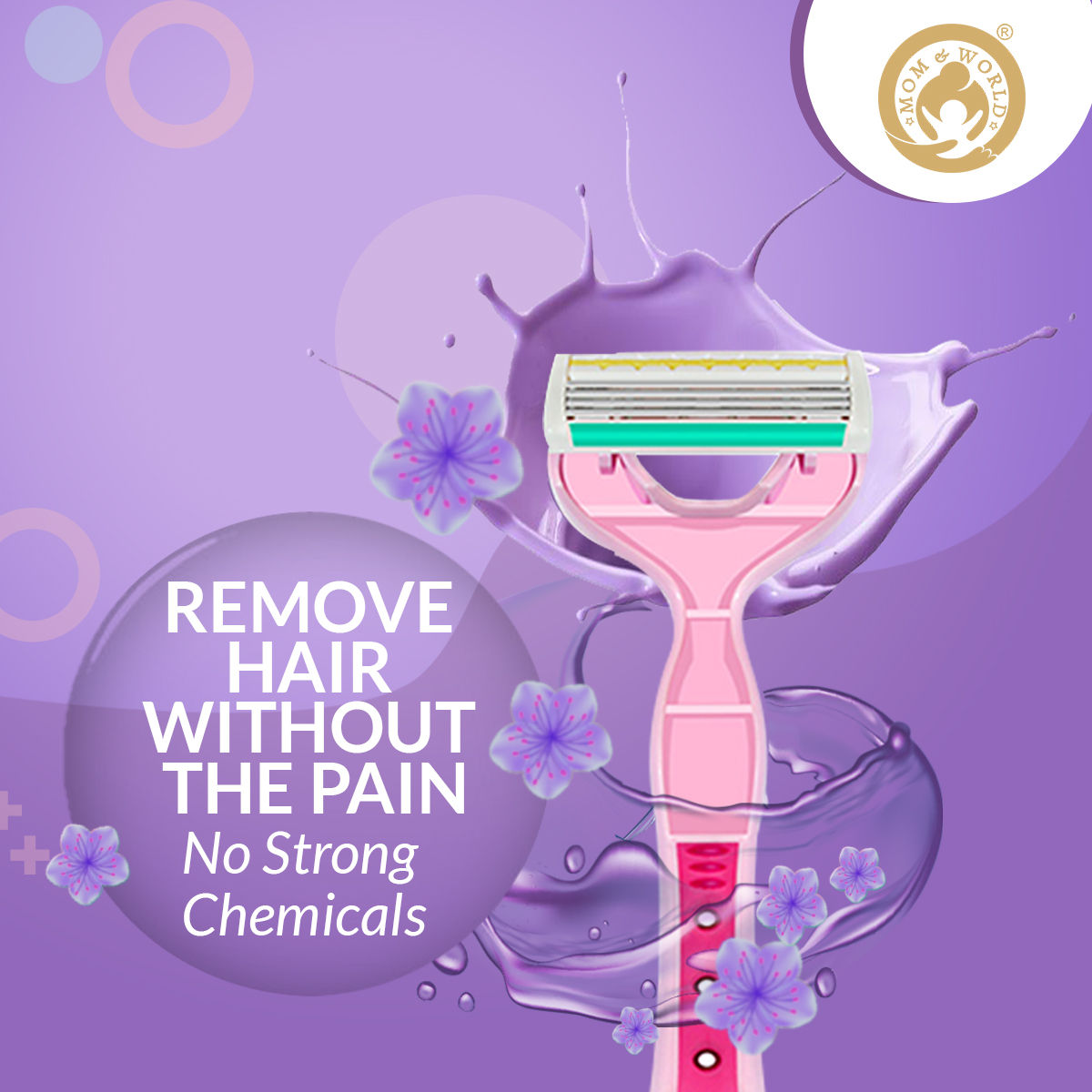 Shaverush Full Body Razor With 4 Blades Nano Coating Technology & Lubricating Strip