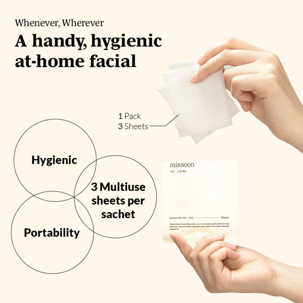 Soybean Milk Pad, Brightens & Deeply Hydrates Dry, Dull Skin with Fermented Soy
