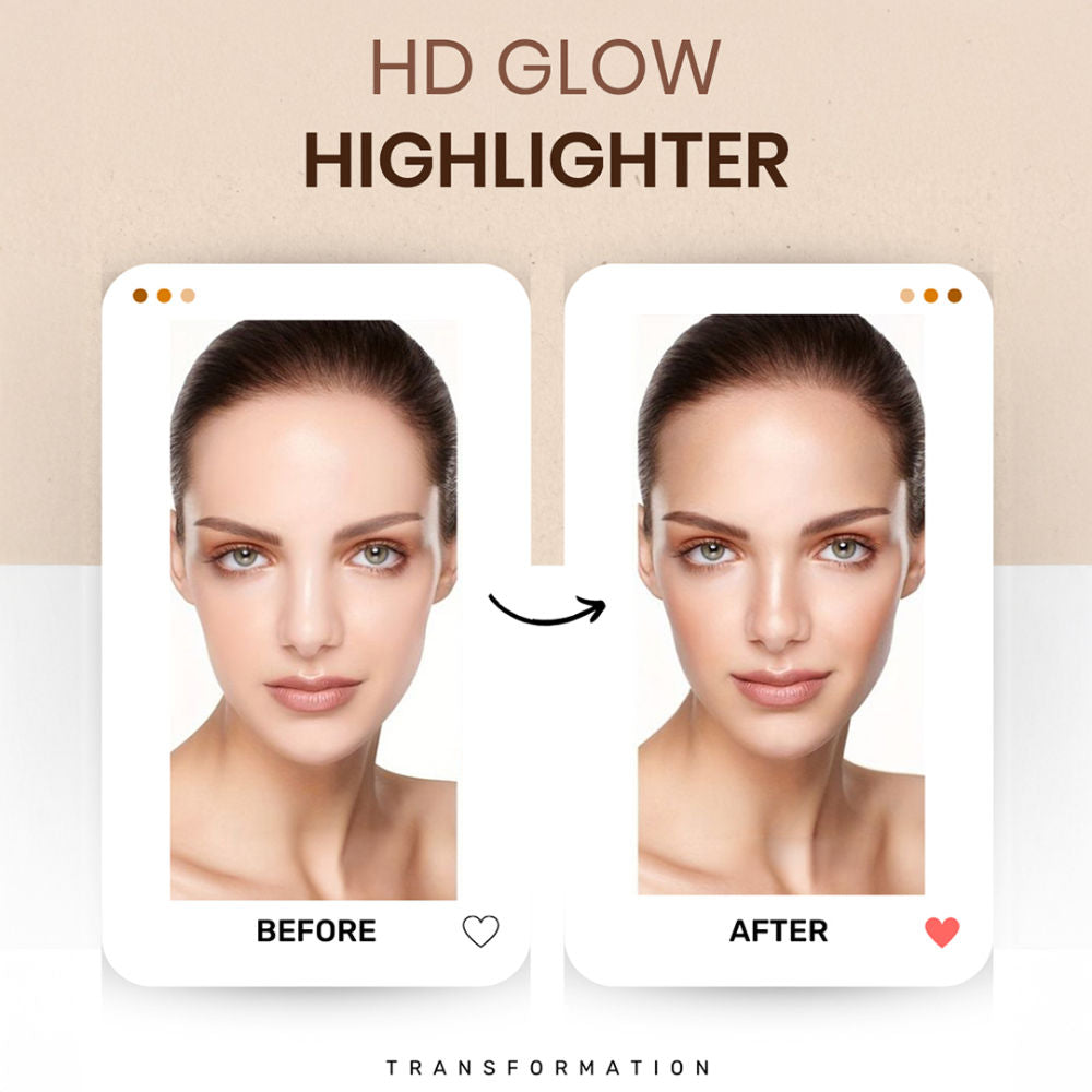 6 Color HD Glow Highlighter, Highly Pigmented & Blendable