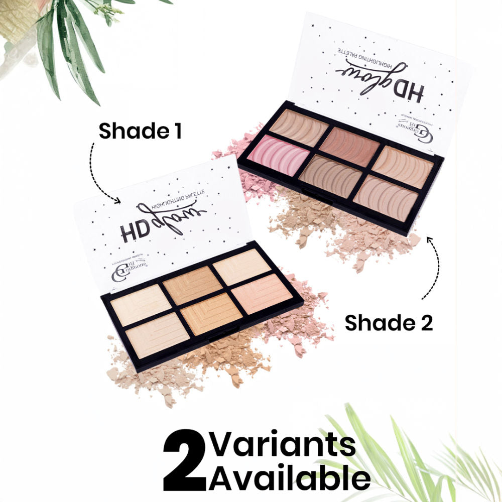 6 Color HD Glow Highlighter, Highly Pigmented & Blendable