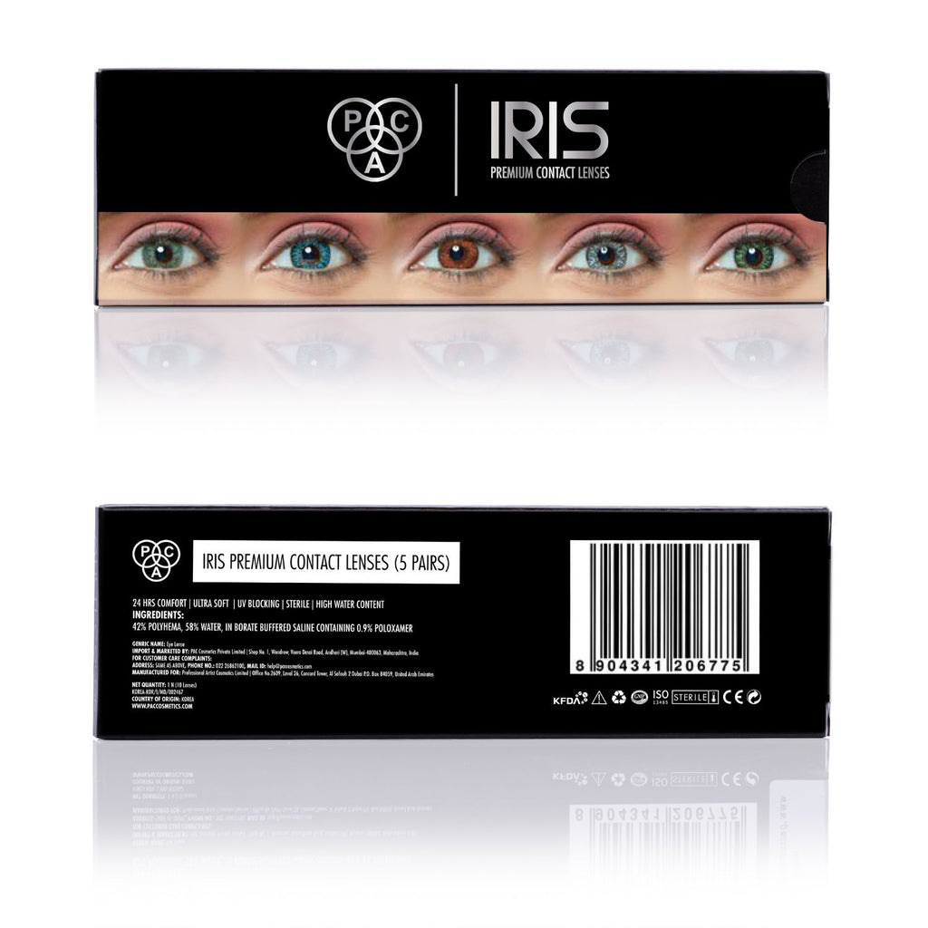 IRIS Premium Contact Lenses Mix - Comfortable Natural Looking, 1 Day Wear, Non-Irritating