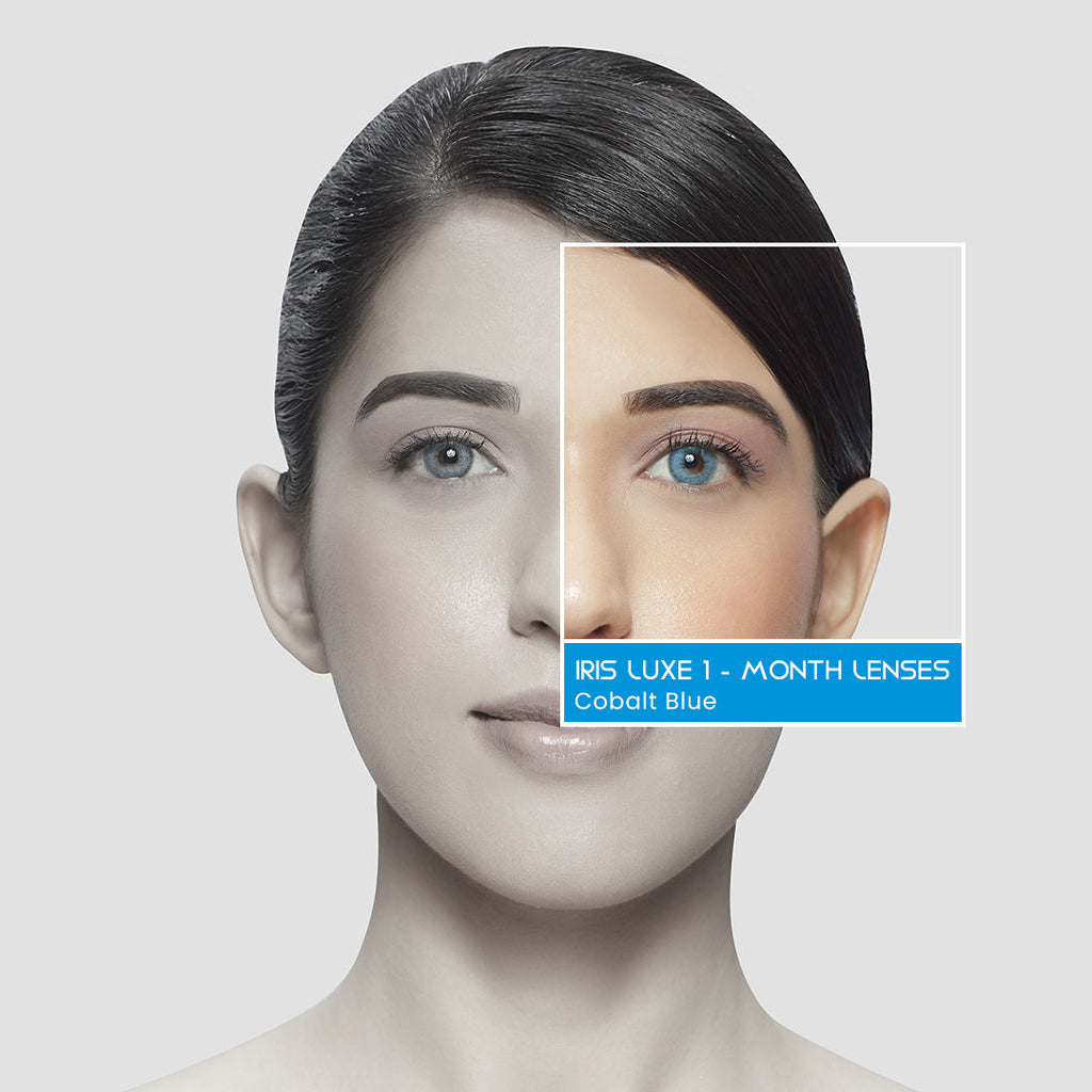 IRIS LUXE One Month Lenses - Cobalt Blue
