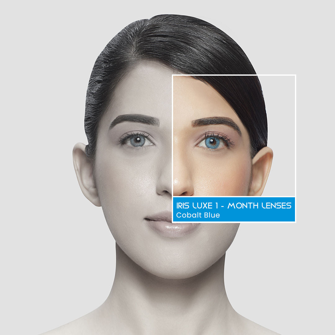 IRIS LUXE One Month Lenses - Cobalt Blue