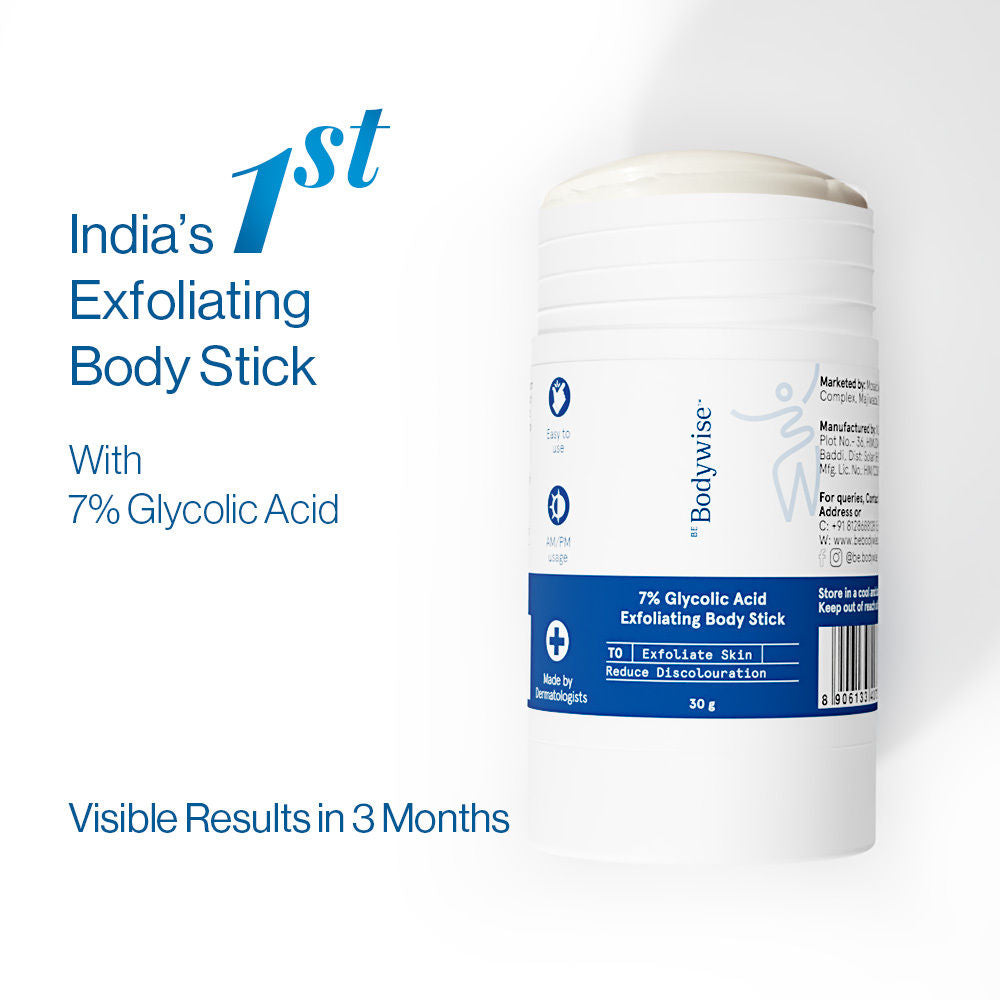 7% Glycolic Acid Stick Body Exfoliation For Smooth, Clear & Even Skin