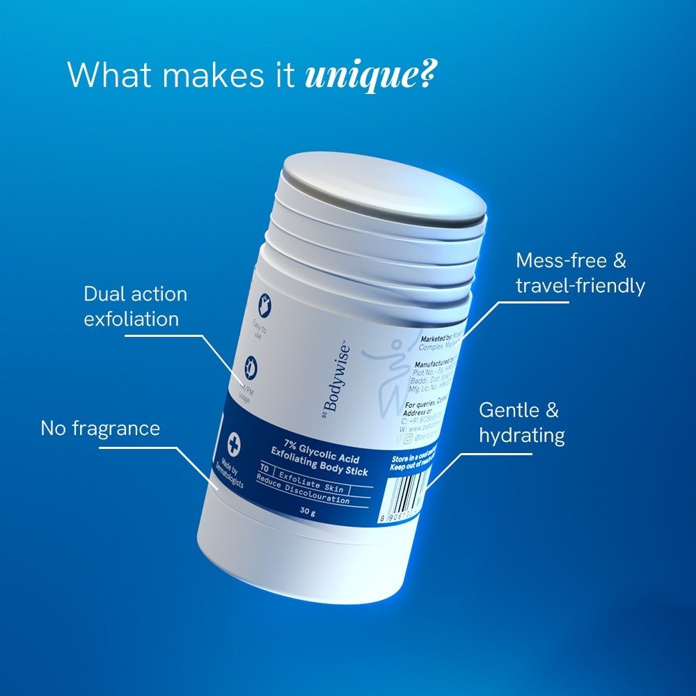 7% Glycolic Acid Stick Body Exfoliation For Smooth, Clear & Even Skin