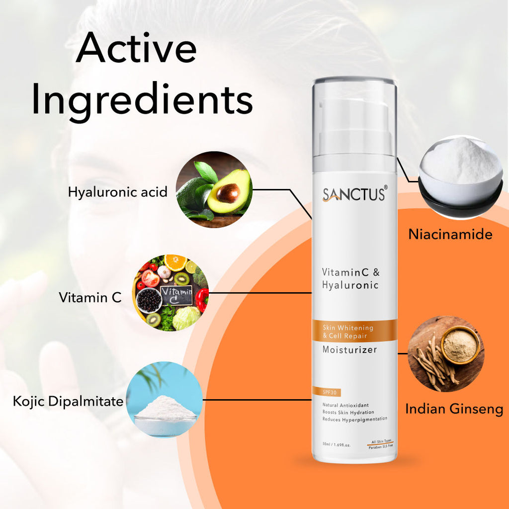 Hyaluronic & Vitamin C Oil-Free Face Moisturizer SPF 30