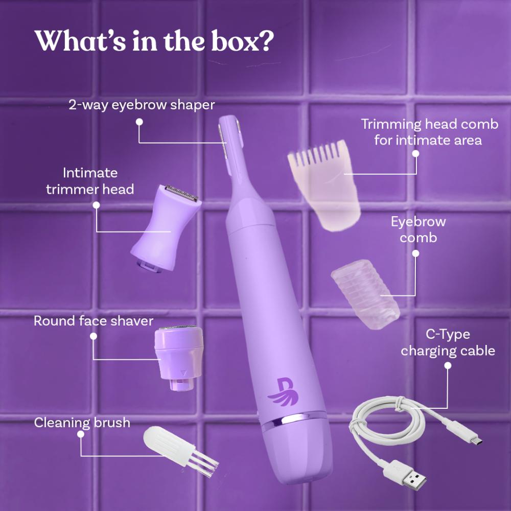 Smooth Sensitive 6-In-1 Portable Trimmer For Women