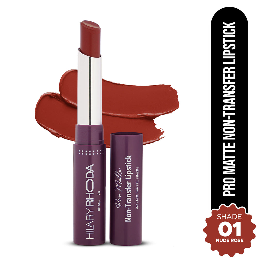 Pro Matte Non-Transfer Waterproof Lipstick - Nude Rose 01
