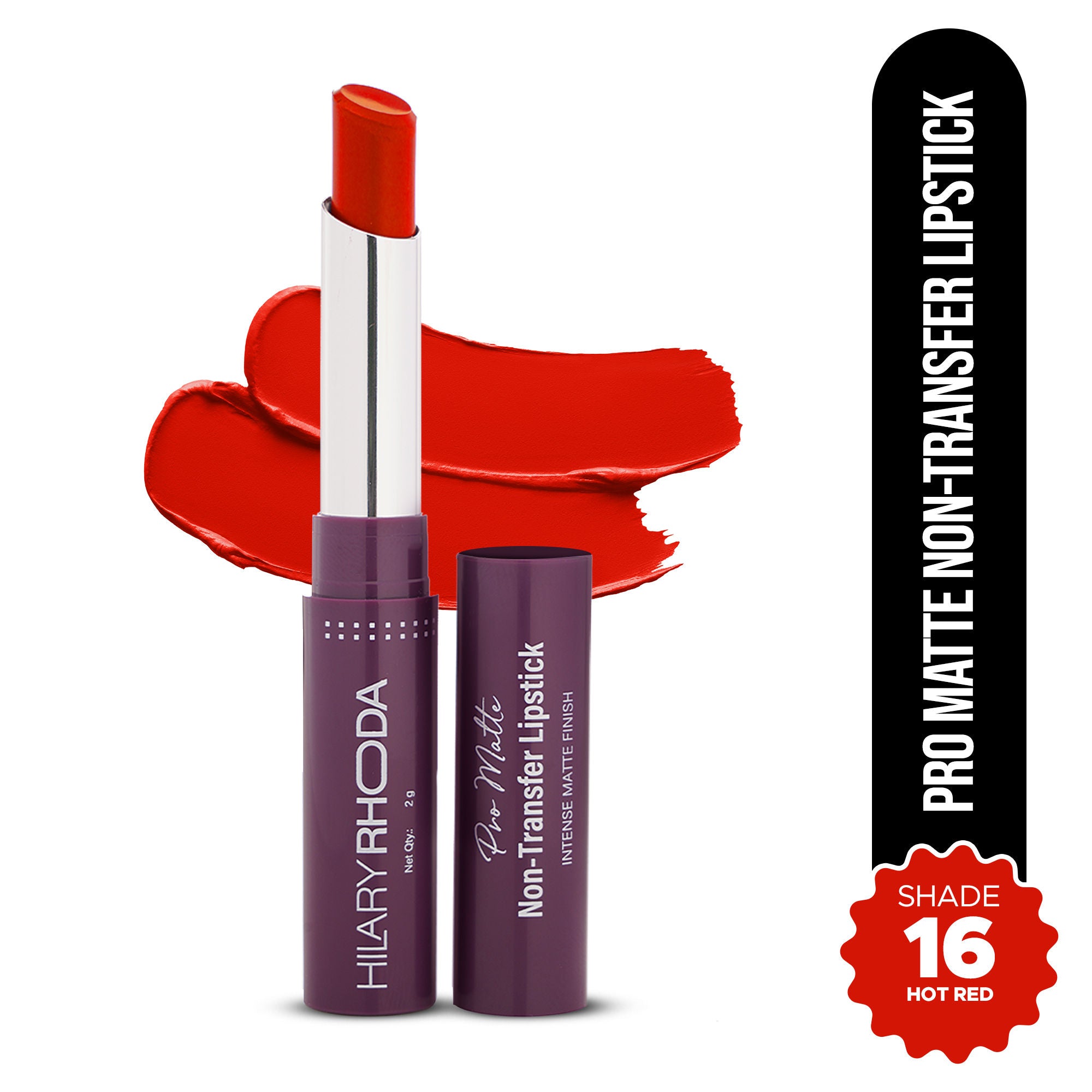 Pro Matte Non-Transfer Waterproof Lipstick - Hot Red 16