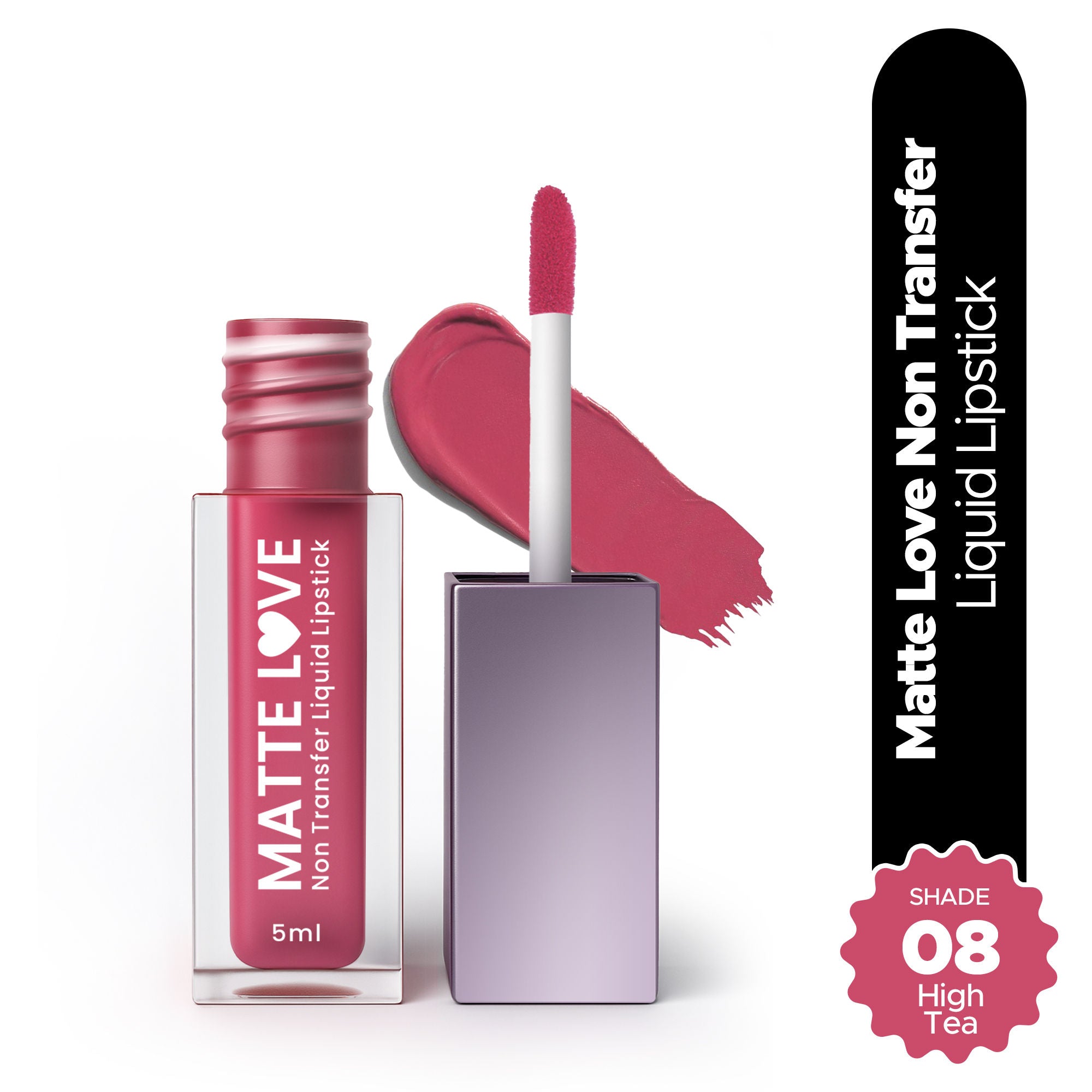 Matte Love Non Transfer Liquid Lipstick - High Tea 08