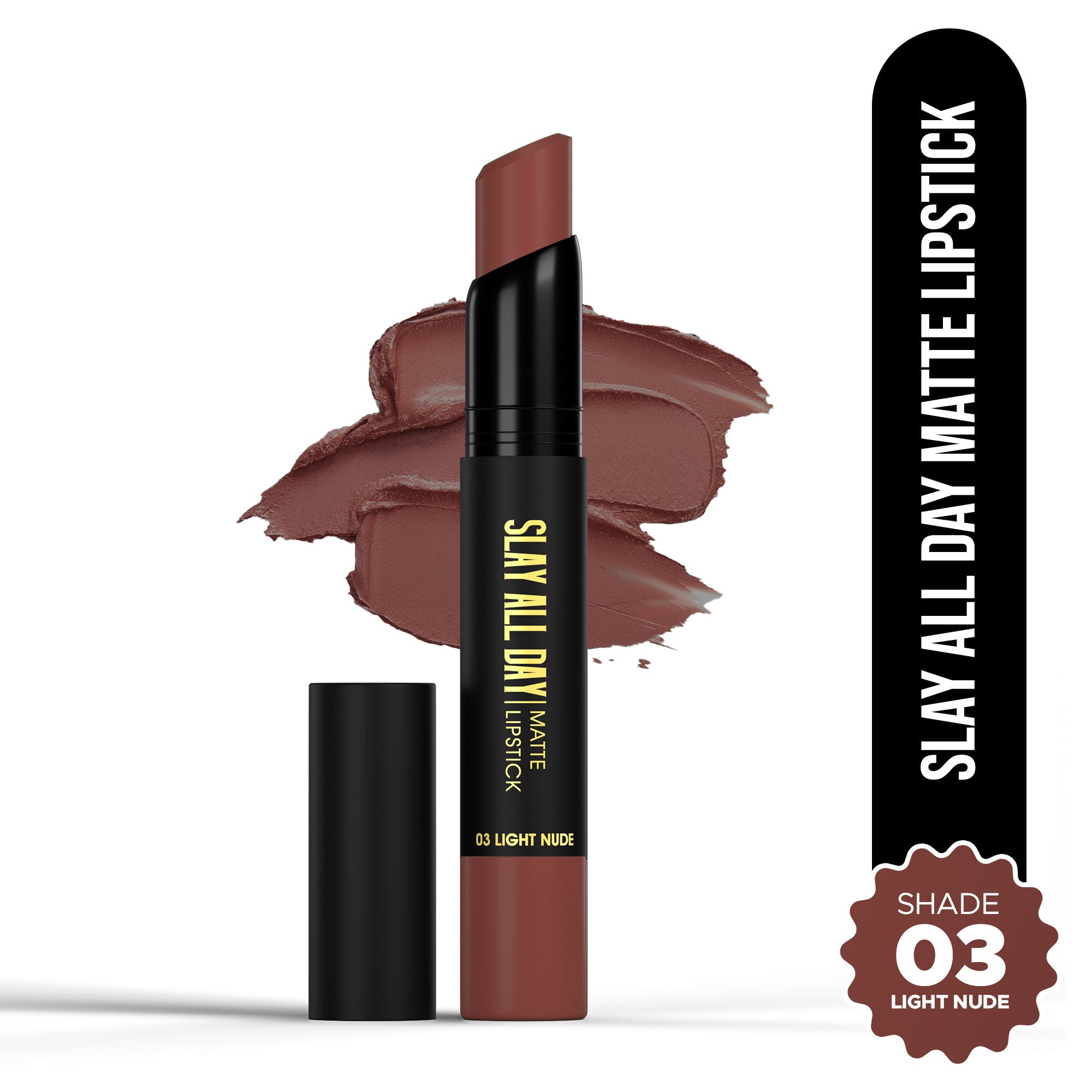 Slay All Day Matte Lipstick - Light Nude 03