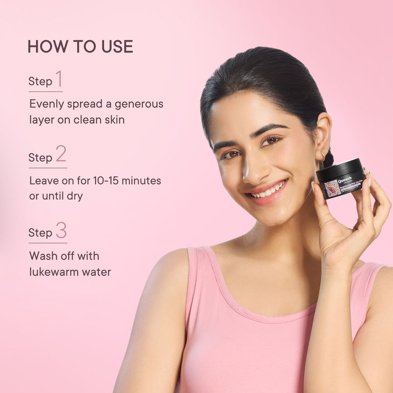 Brightening Pink Clay Mask for Instant Glow & De-Tan