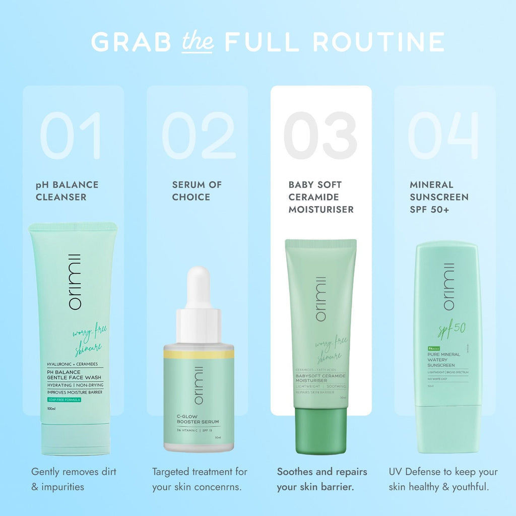 Face Moisturizer with Ceramide For Skin Barrier Repair - Fragrance Free, Non-Comedogenic