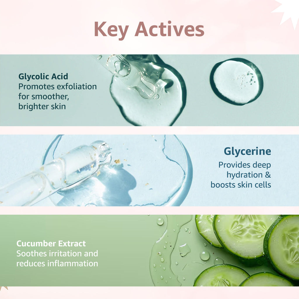Gat-8% Glycolic Acid Face Toner for Exfoliates, Glowing & Even Skin Tone All Skin Types