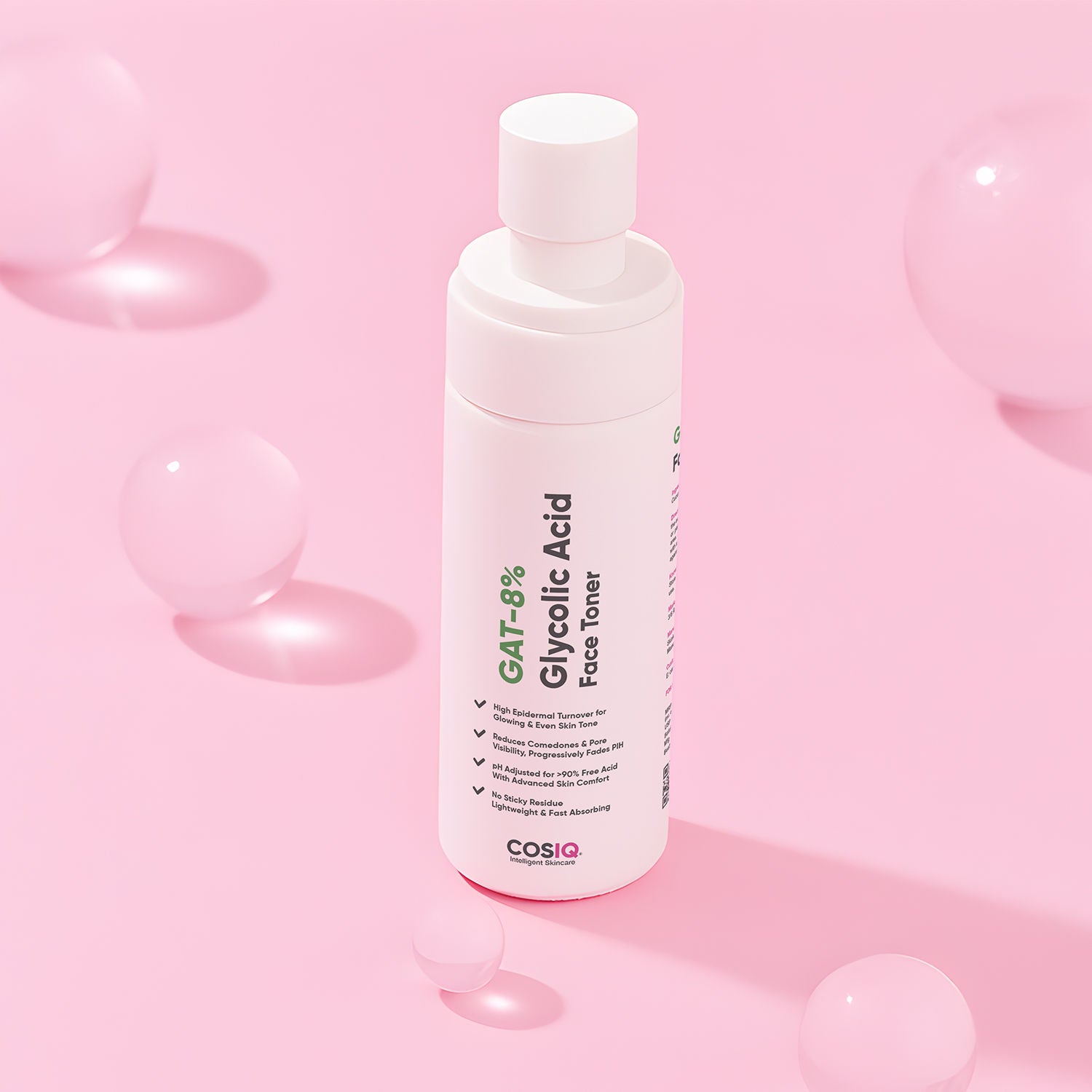Gat-8% Glycolic Acid Face Toner for Exfoliates, Glowing & Even Skin Tone All Skin Types