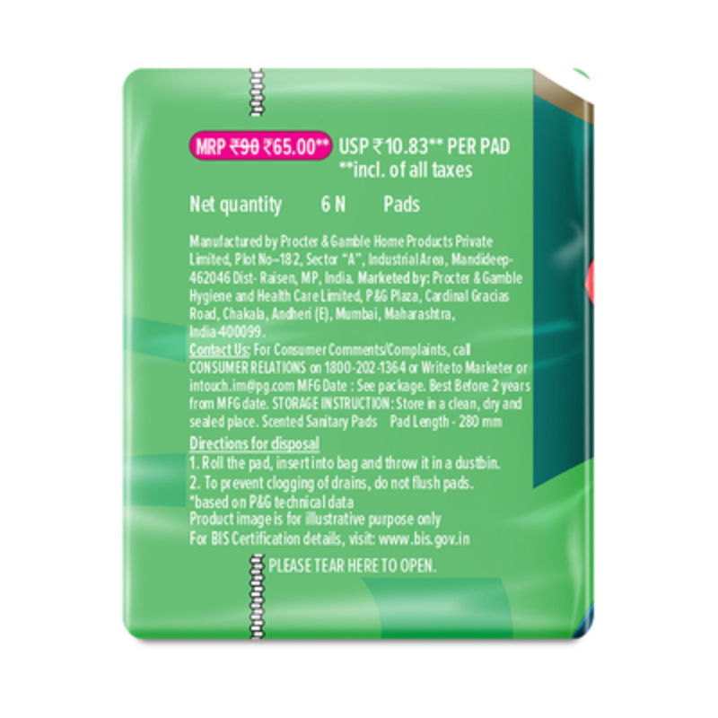 Ultra Upto No Gap No Leaks Sanitary Pads, 6 XL Pads, For Heavy Flow Protection