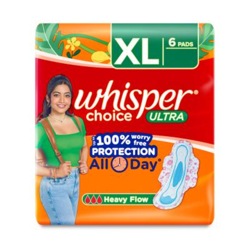 Choice XL, 6 XL Pads for medium to heavy flow, Gives Up to 100% worry-free protection