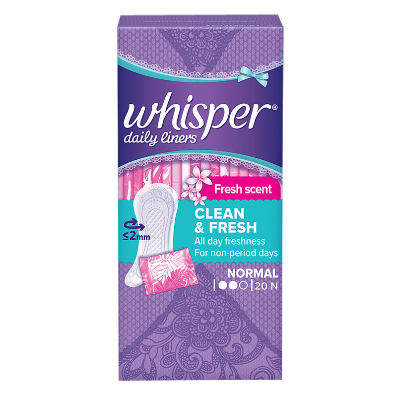 Clean and Fresh Daily Liners, 20 panty liners for women - Pack of 1
