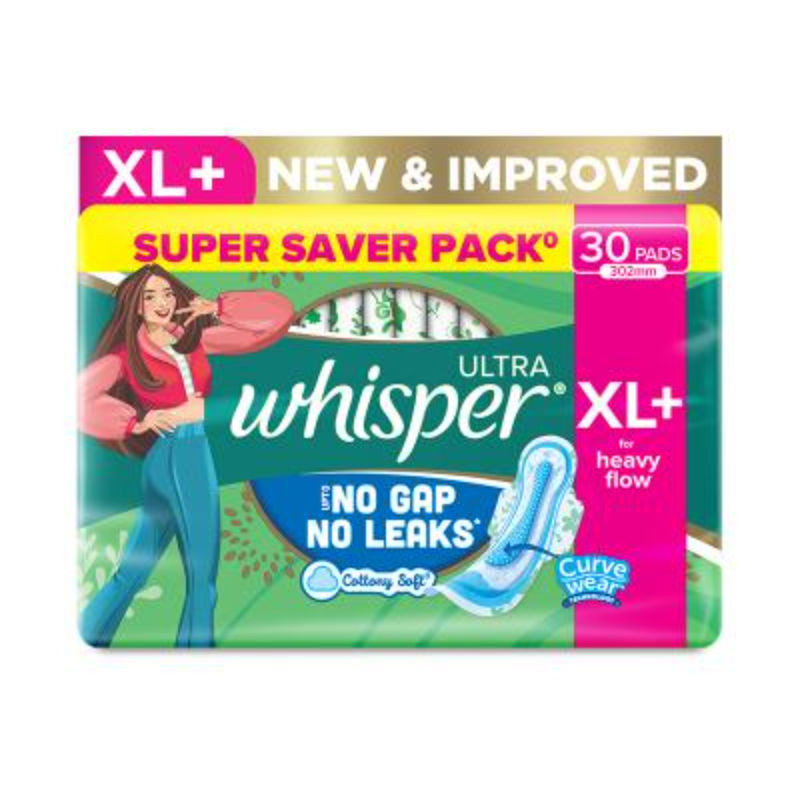 Ultra Upto No Gap No Leaks Sanitary Pads, 30 XL+ Pads, For Heavy Flow Protection