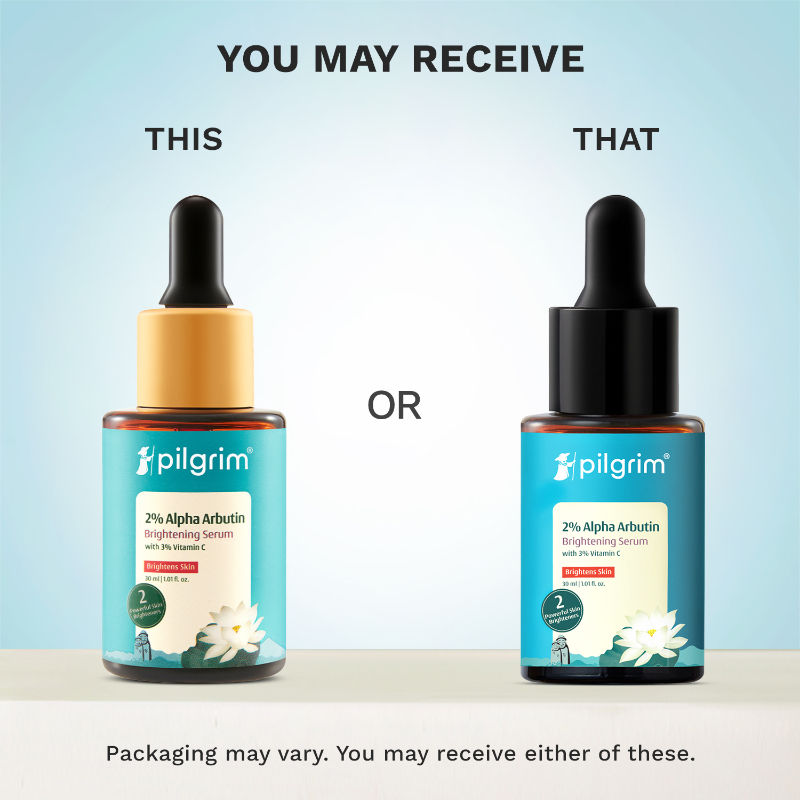 2% Alpha Arbutin & 3% Vitamin C Brightening Serum, Fades Pigmentation & Brightens Skin