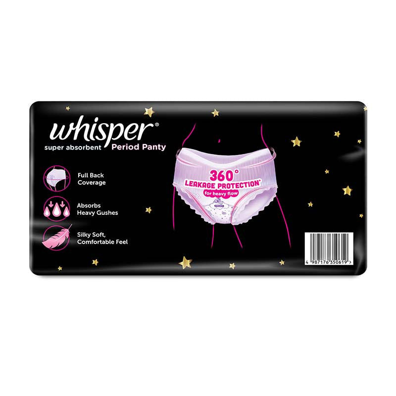 Super Absorbent Period Panty, 12 L-XL Pants, 360 Degree Leakage Protection for Heavy Flow
