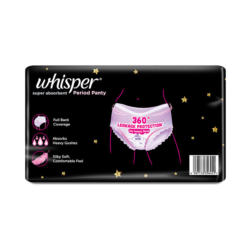 Super Absorbent Period Panty, 18 L-XL Pants, 360 Degree Leakage Protection for Heavy Flow