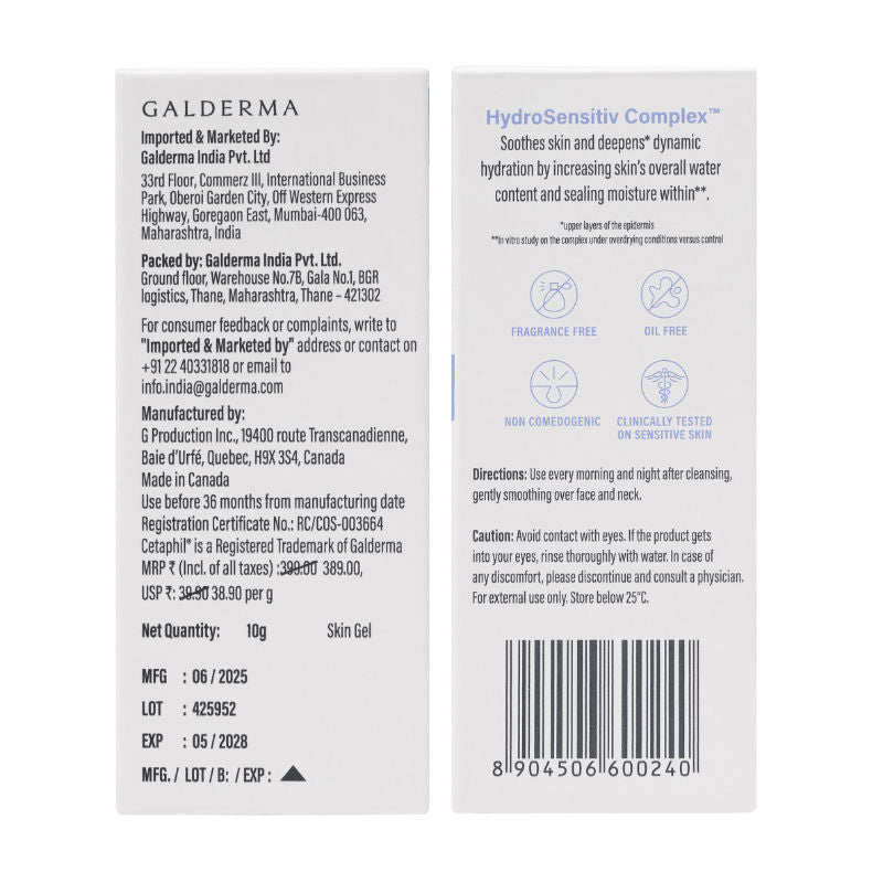 Optimal Hydration Restoring Water Gel