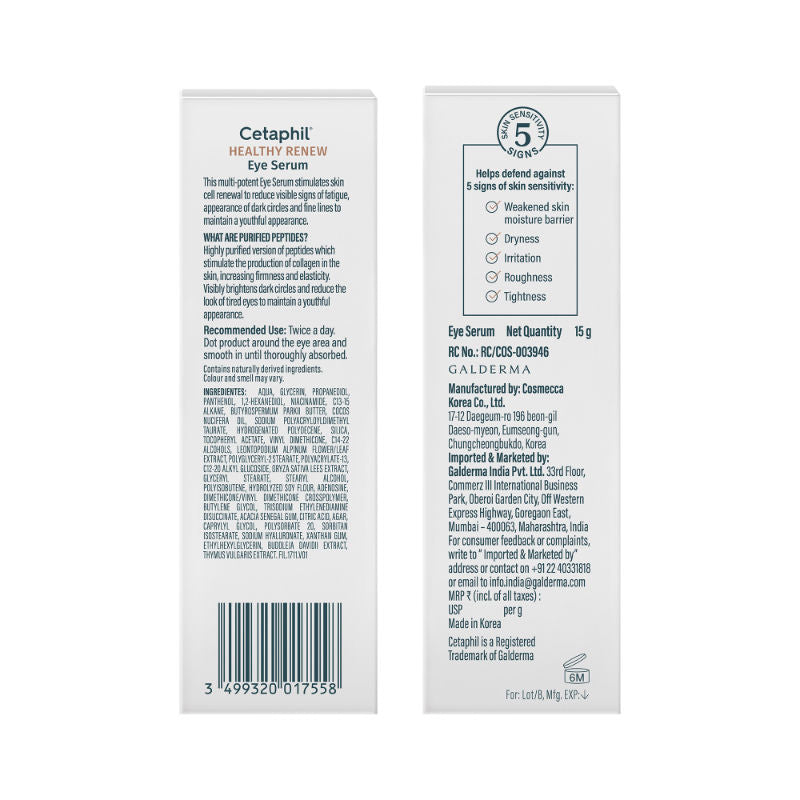 Healthy Renew Facial Serum with Purified Peptides, For Firmness & Barrier Protection