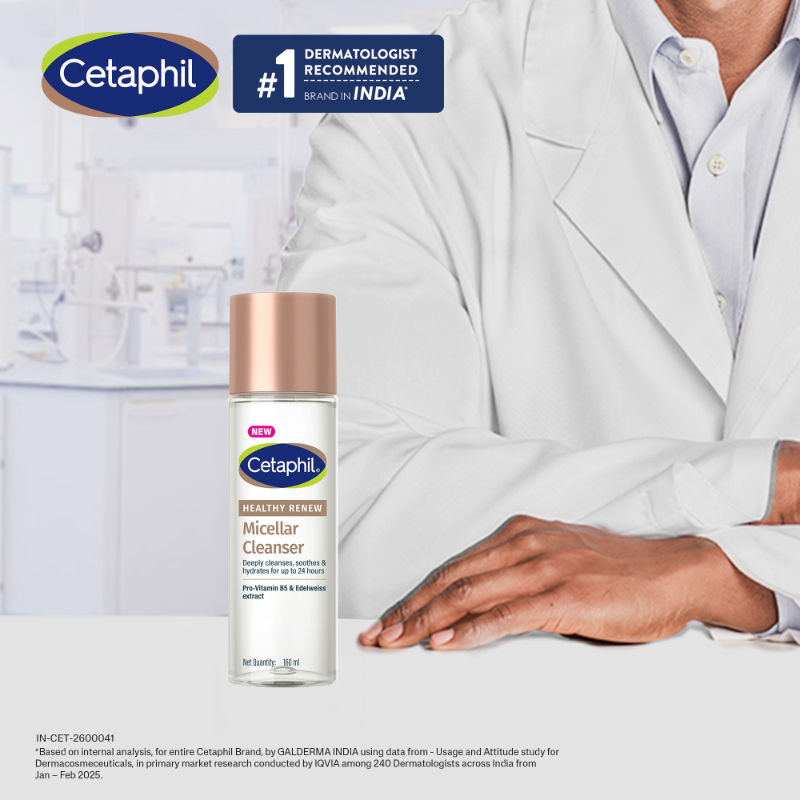 Healthy Renew Micellar Cleanser, Triple Action Formula for Anti Aging Skincare Routine