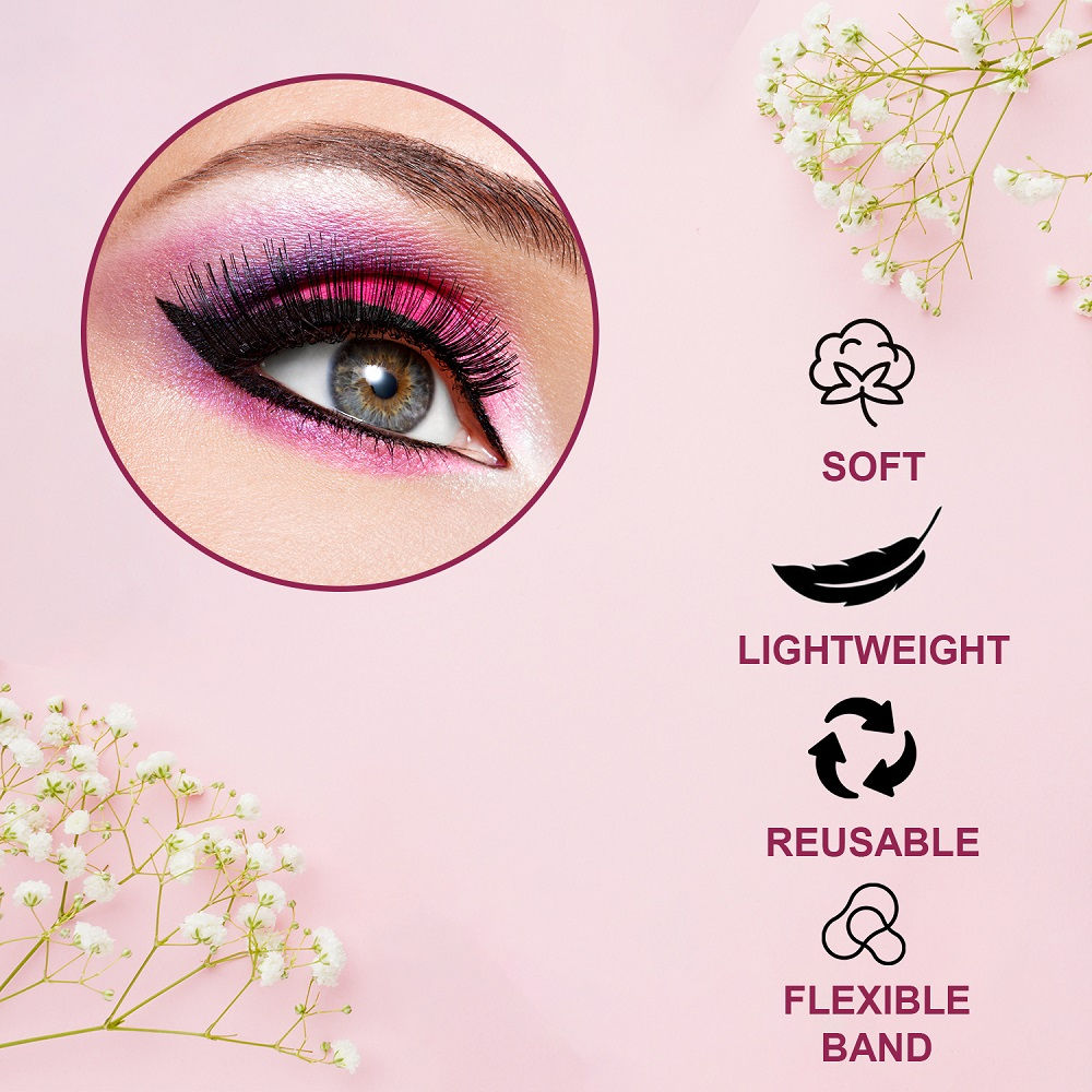 Dramatic, Party Style Long and Natural False Eyelashes - 18